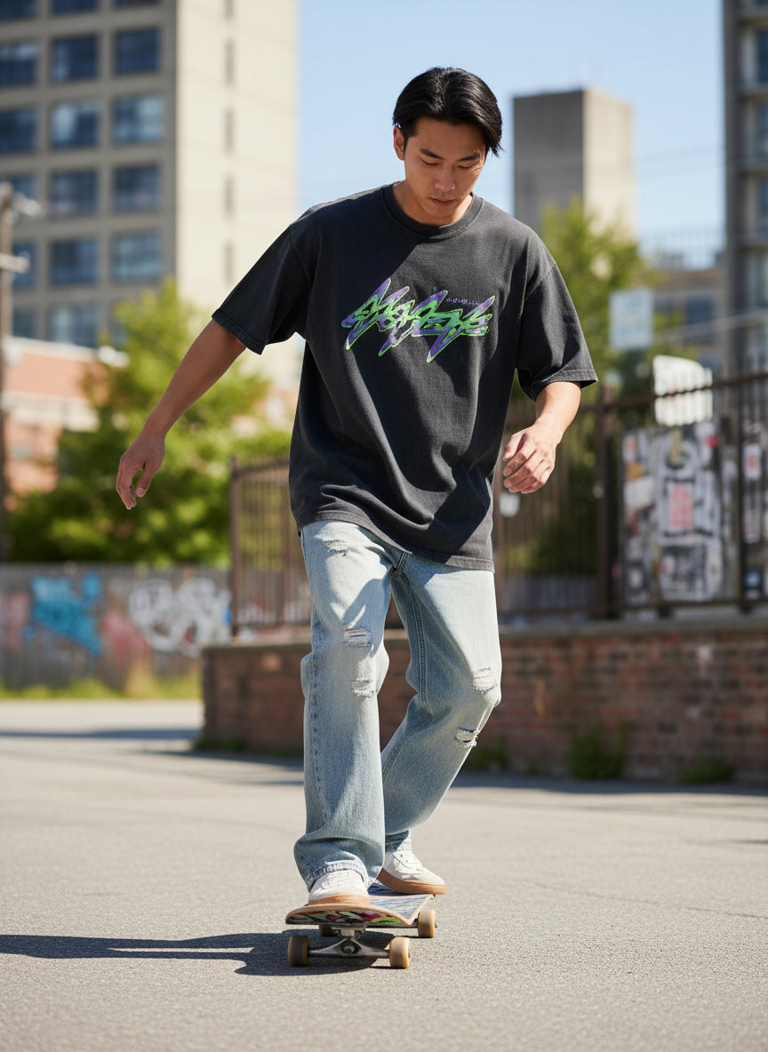 Men's Wash Loose Fit Jeans - My Wear Clothing Co