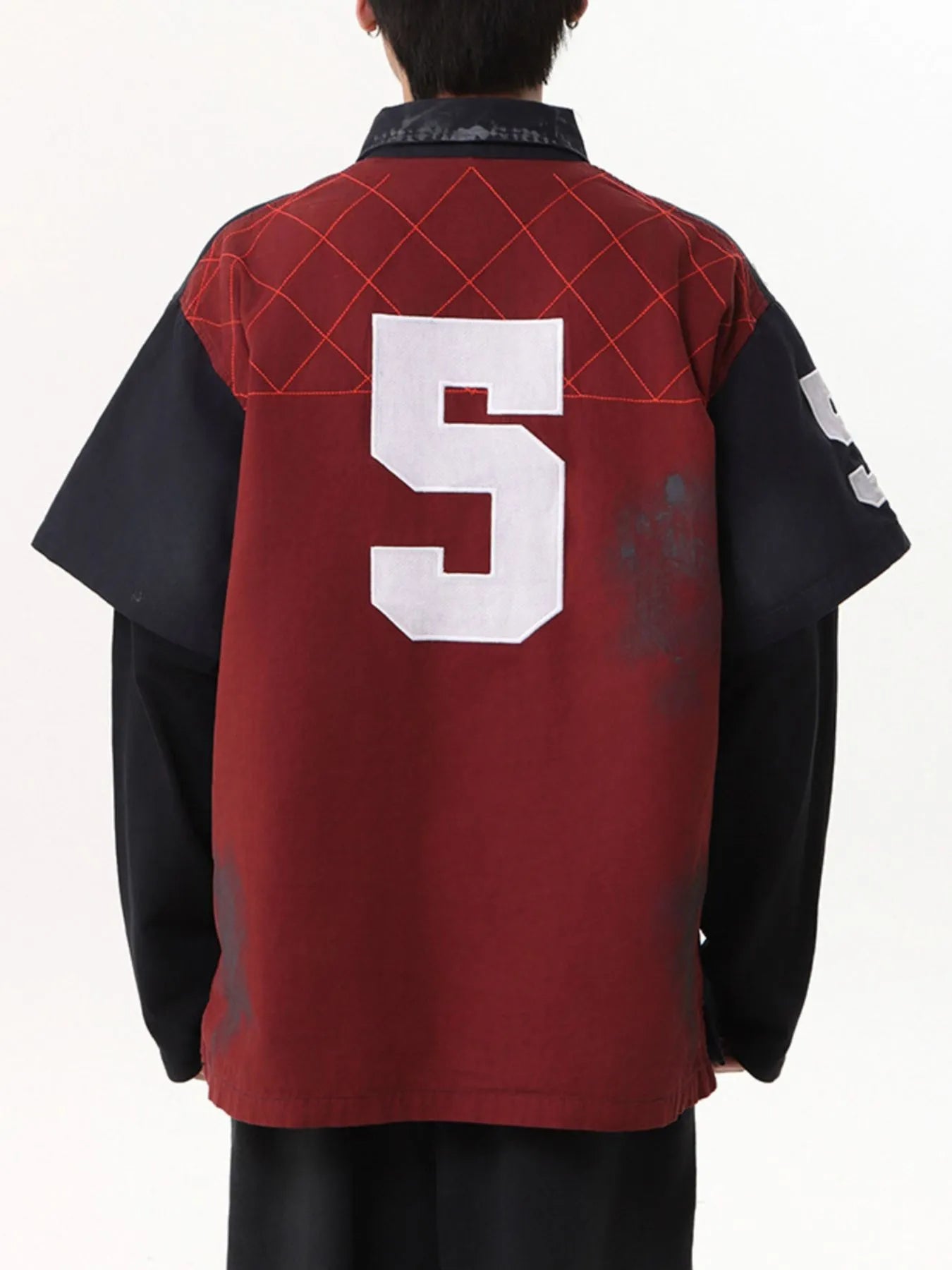 Men's Washed Graphic Rugby Sweatshirt - My Wear Clothing Co