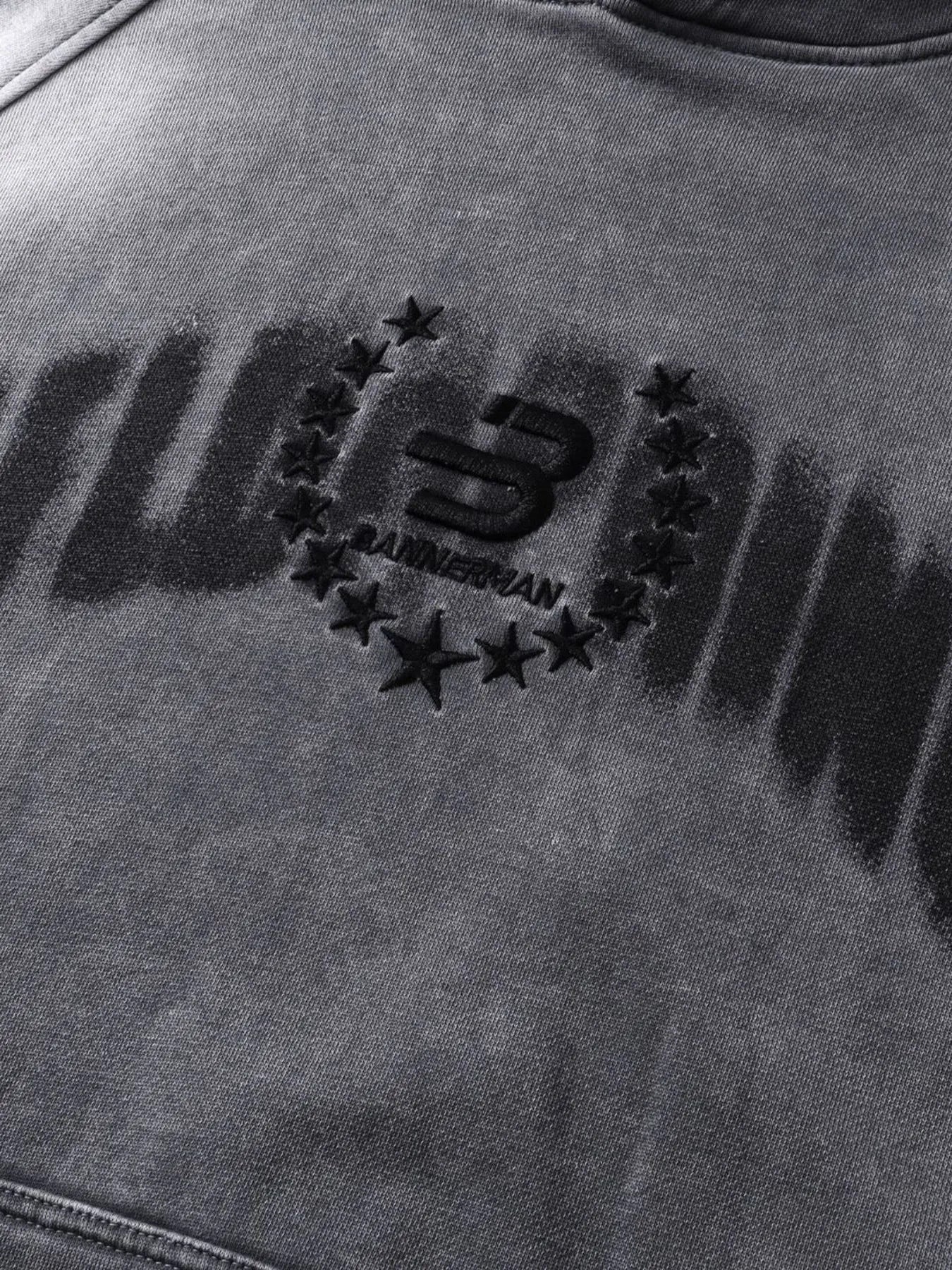 Men's Washed Graphic Striped Sleeve Hoodie - My Wear Clothing Co