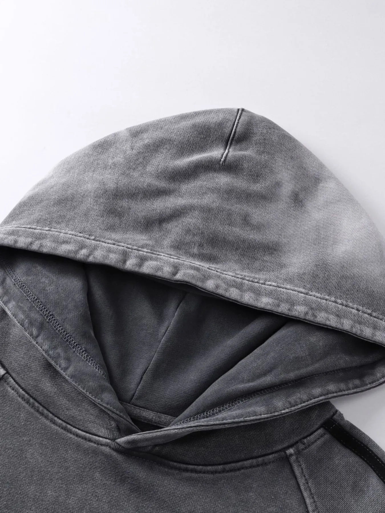 Men's Washed Graphic Striped Sleeve Hoodie - My Wear Clothing Co