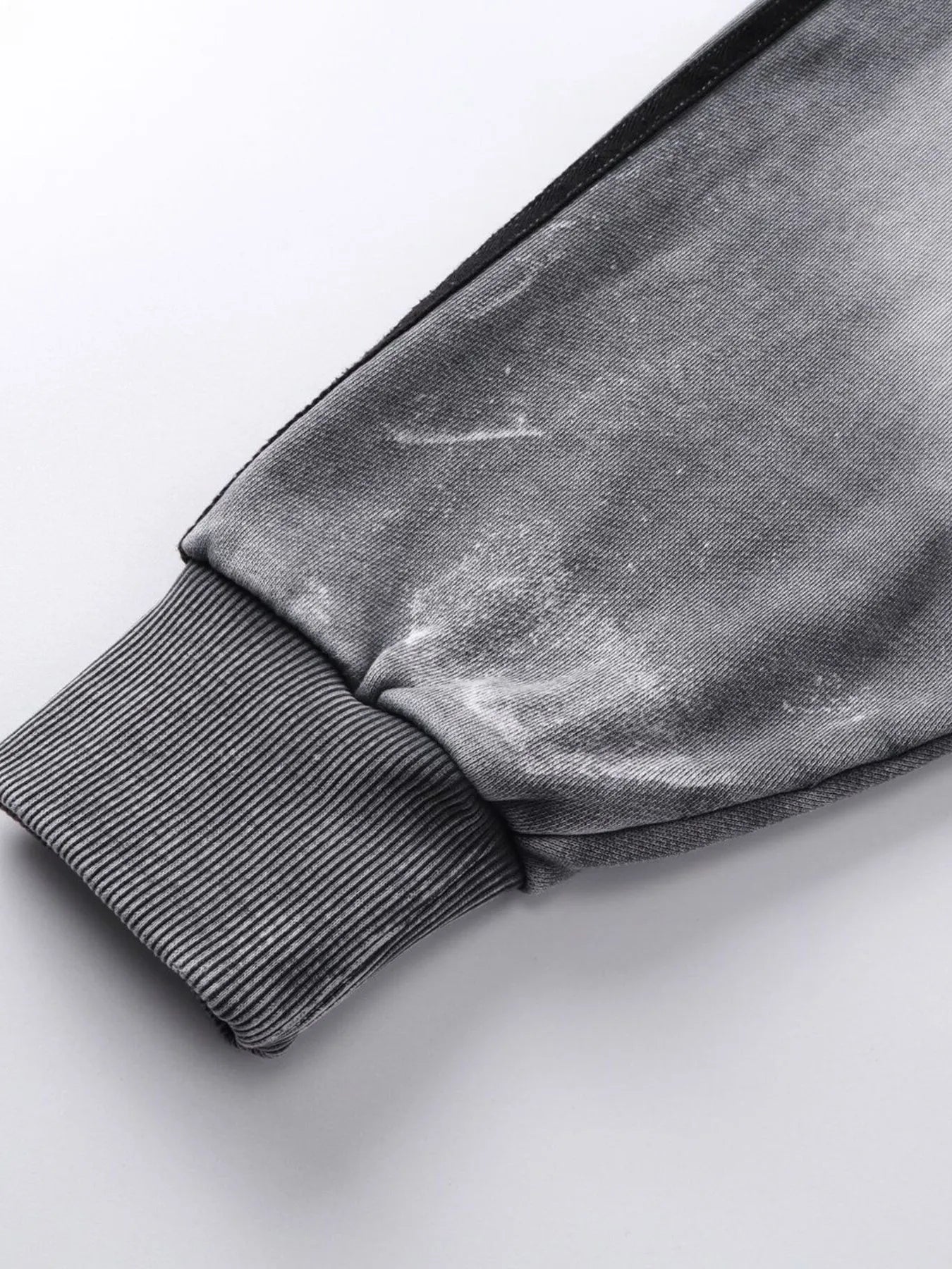 Men's Washed Graphic Striped Sleeve Hoodie - My Wear Clothing Co