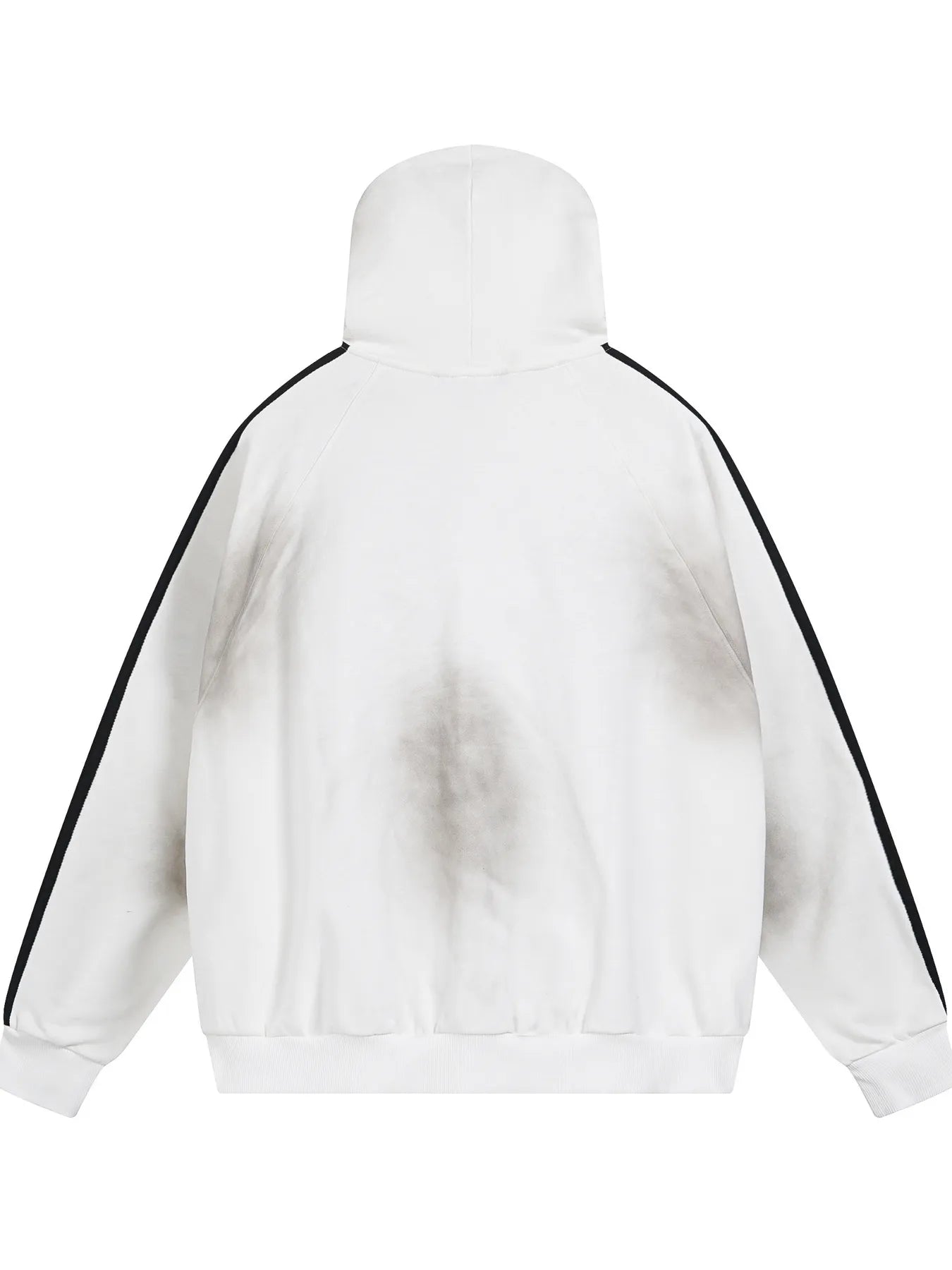 Men's Washed Graphic Striped Sleeve Hoodie - My Wear Clothing Co