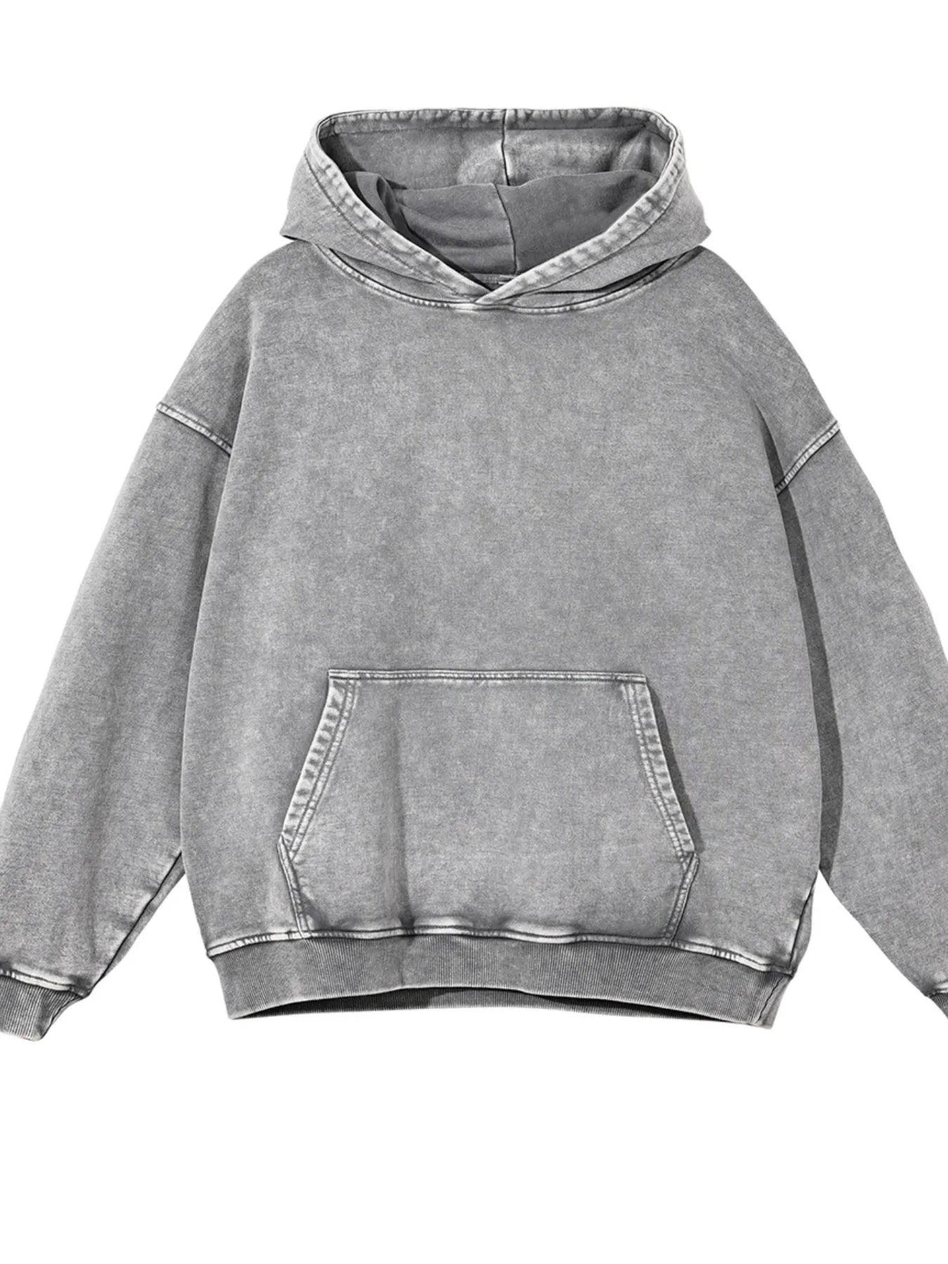 Men's Washed Oversized Long Sleeve Hoodie - My Wear Clothing Co