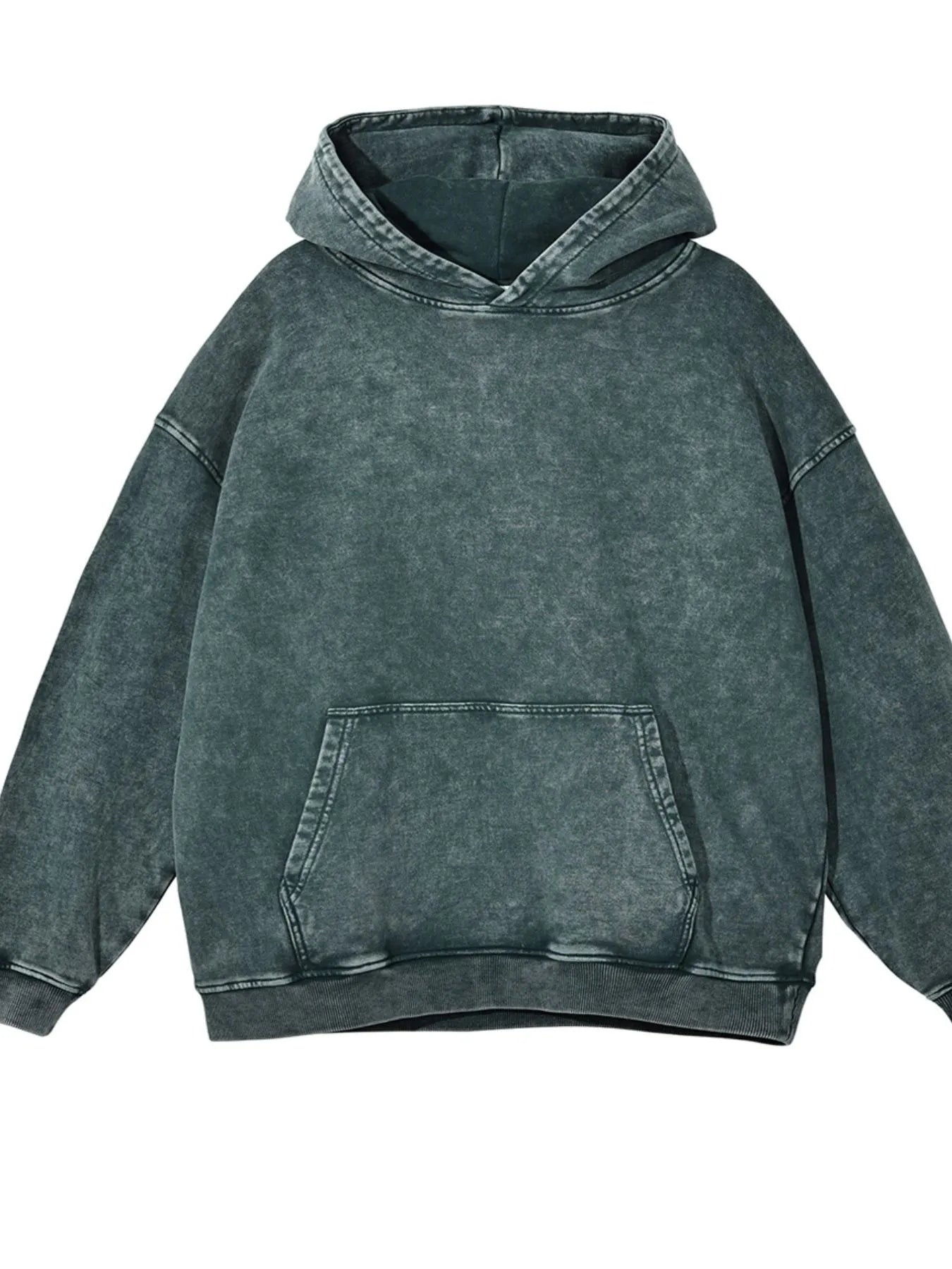 Men's Washed Oversized Long Sleeve Hoodie - My Wear Clothing Co