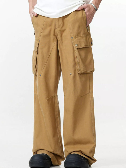 Men's Wide Leg Cargo Pants – Everyday Ease, Utility Style - My Wear Clothing Co