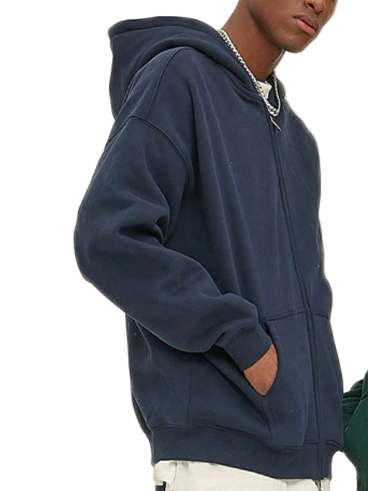 Men's Zip - Up Fleece Hoodie – Styled for Comfort - My Wear Clothing Co