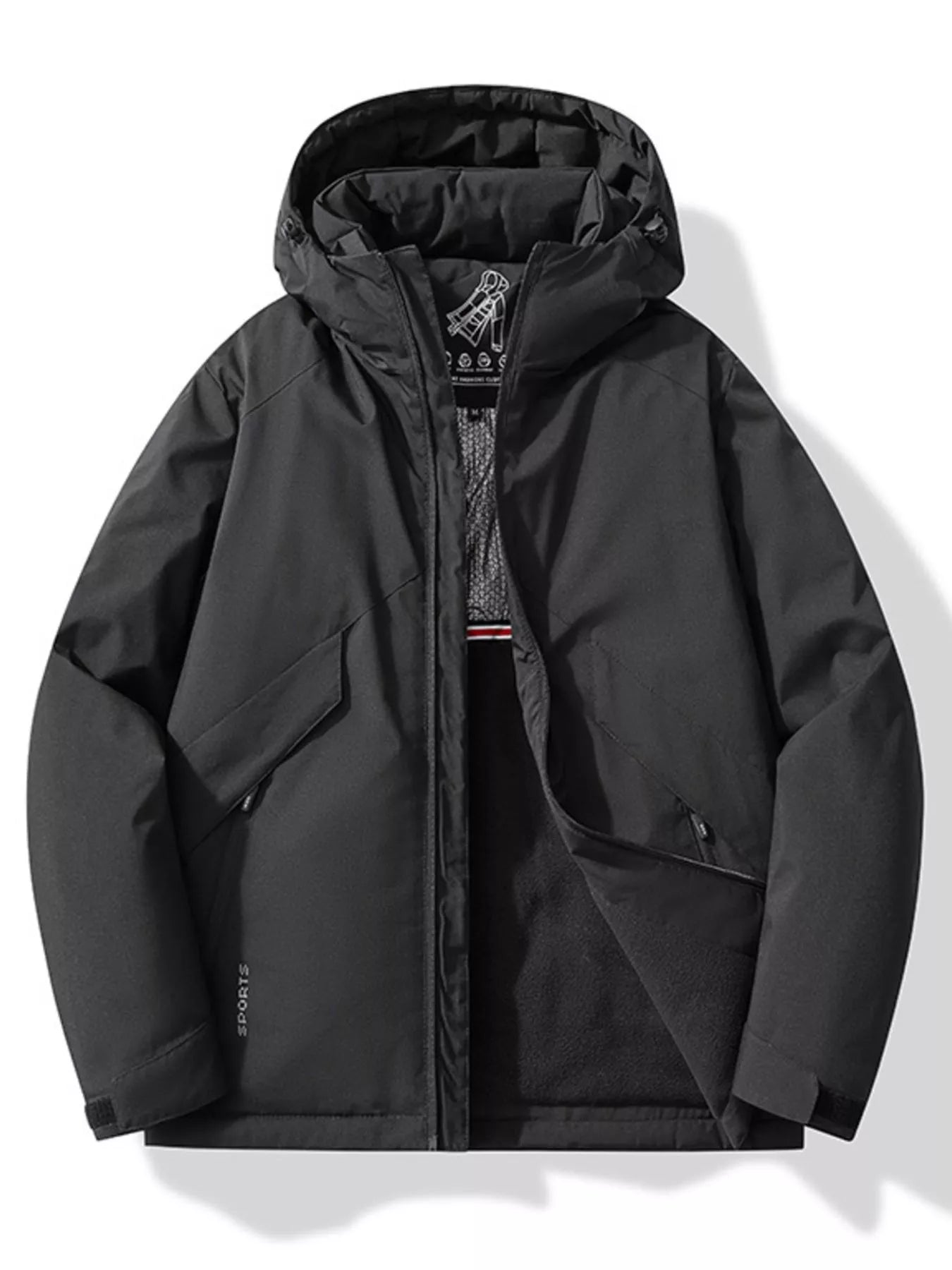 Men's Zip Up Hooded Windproof Jacket — The Weather - Proof Essential - My Wear Clothing Co