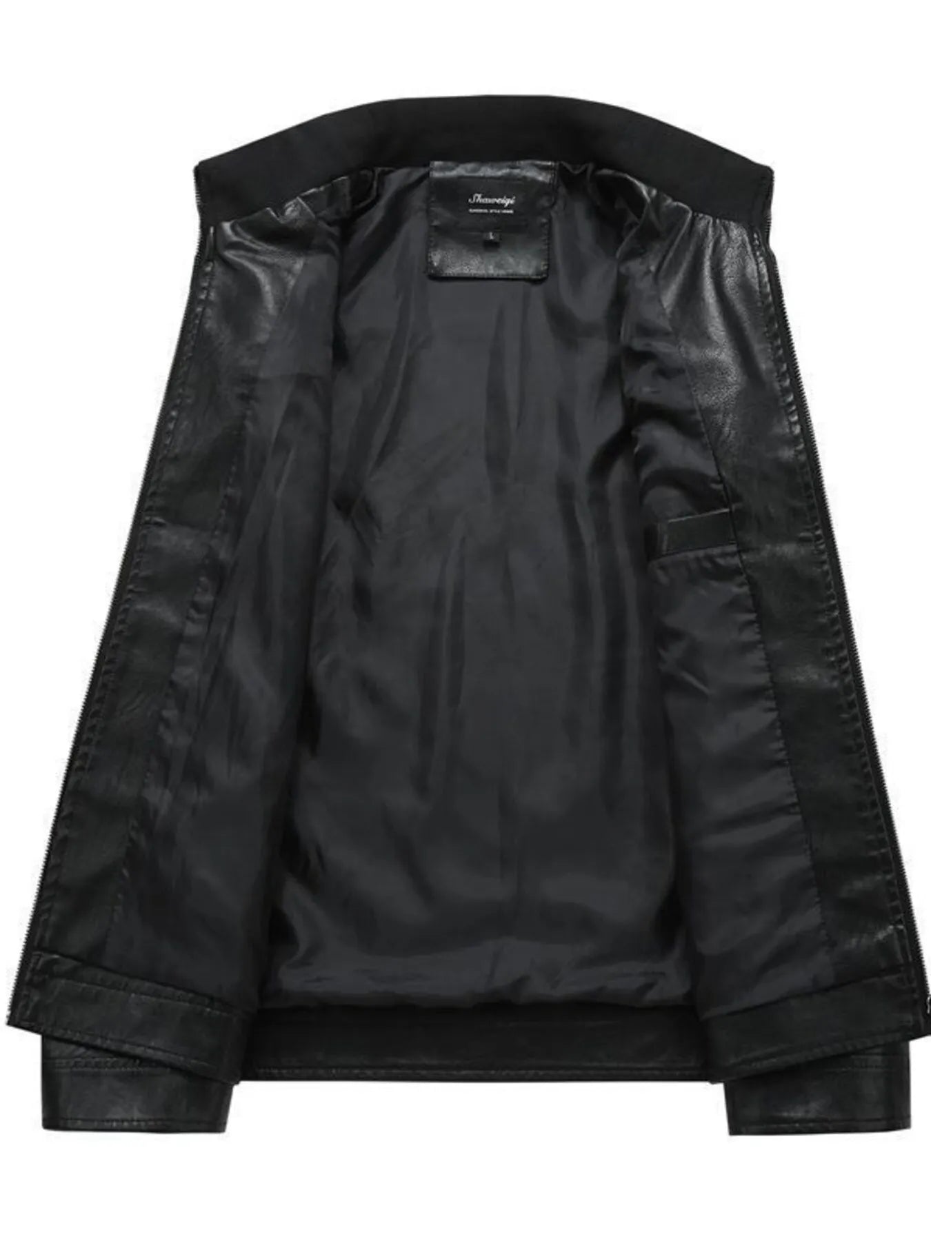 Men's Zip - Up Leather Look Moto Jacket (M–5XL) - My Wear Clothing Co