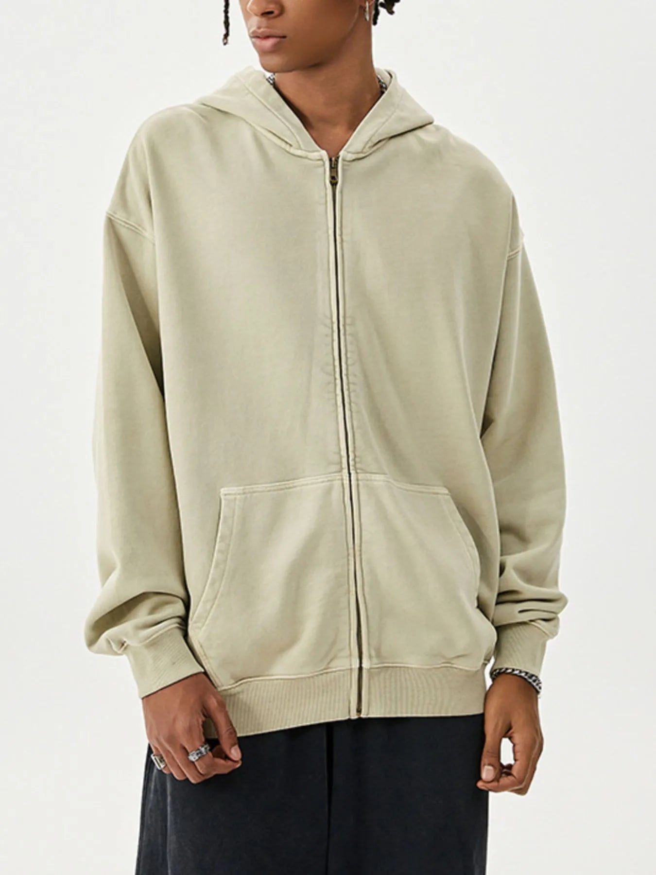 Men's Zip Up Long Sleeve Hoodie - My Wear Clothing Co