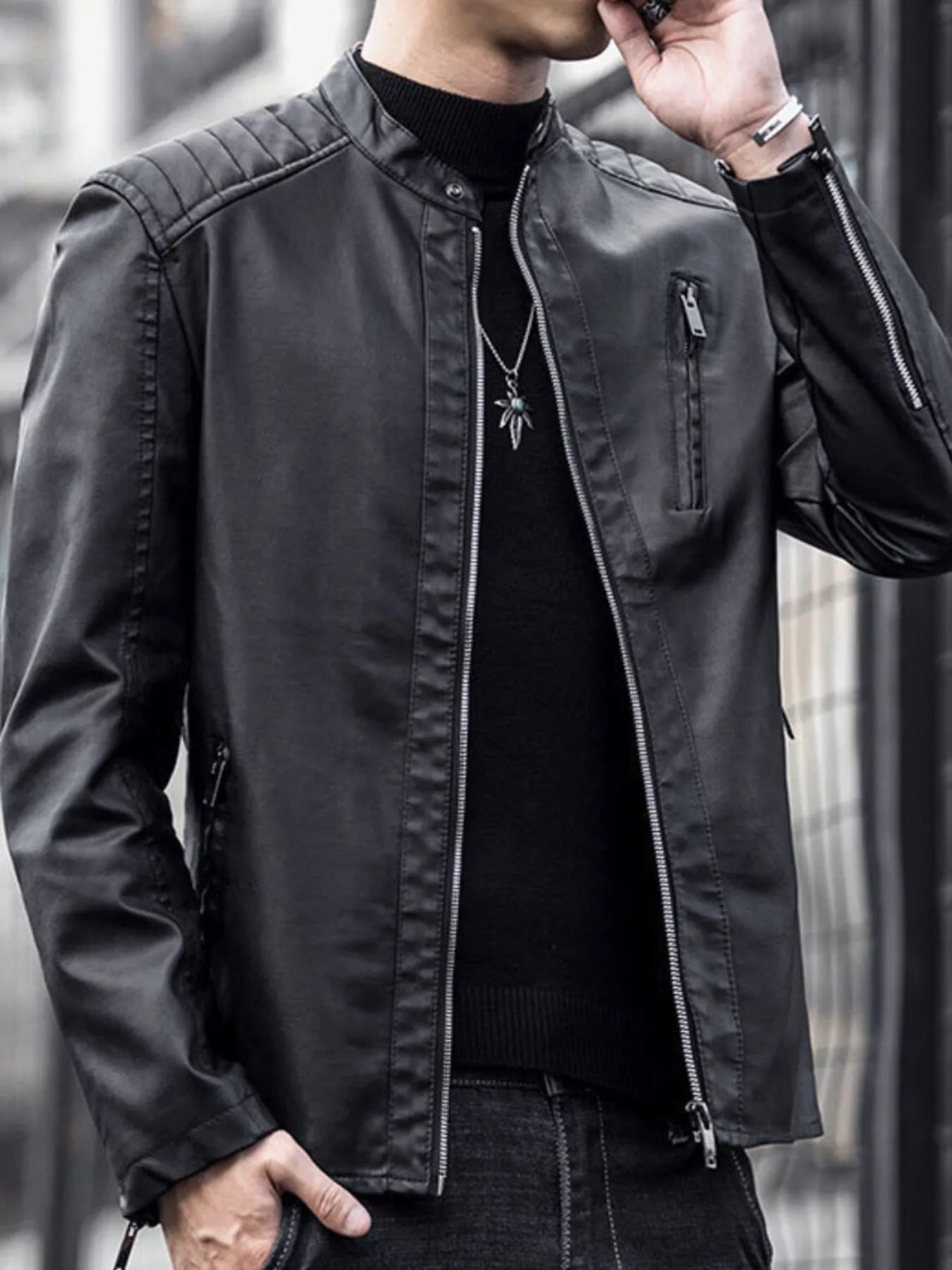 Men's Zip - Up Long Sleeve Jacket (M–5XL) – Sleek Fit, Everyday Function - My Wear Clothing Co