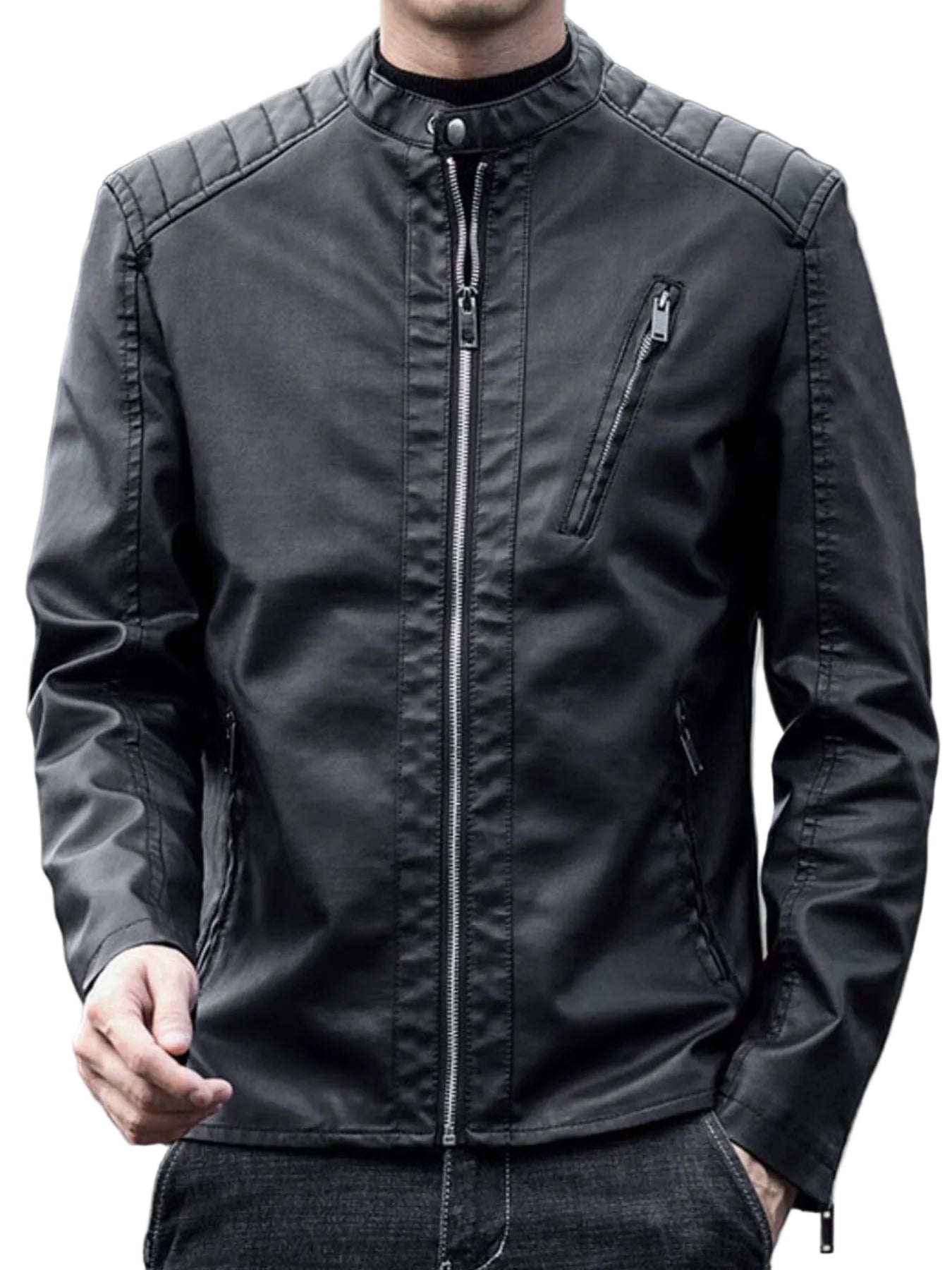 Men's Zip - Up Long Sleeve Jacket (M–5XL) – Sleek Fit, Everyday Function - My Wear Clothing Co