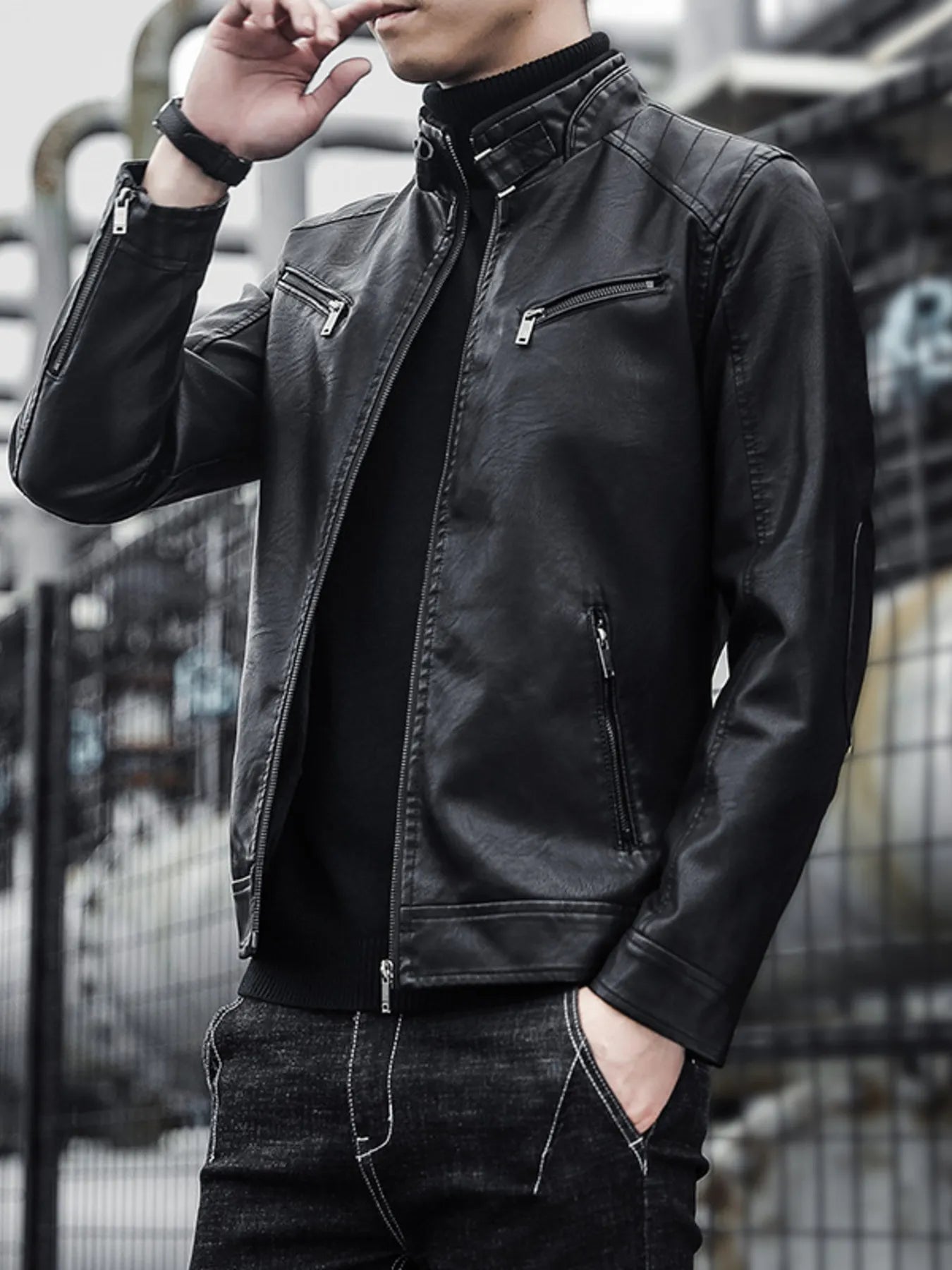 Men's Zip - Up Long Sleeve Jacket (S–5XL) – Everyday Utility, Inclusive Comfort - My Wear Clothing Co