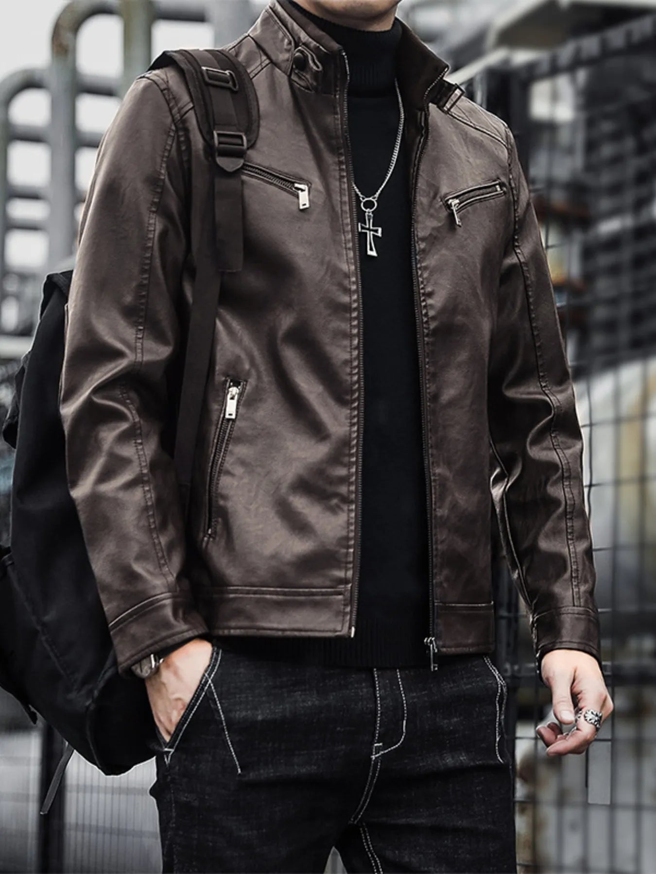 Men's Zip - Up Long Sleeve Jacket (S–5XL) – Everyday Utility, Inclusive Comfort - My Wear Clothing Co