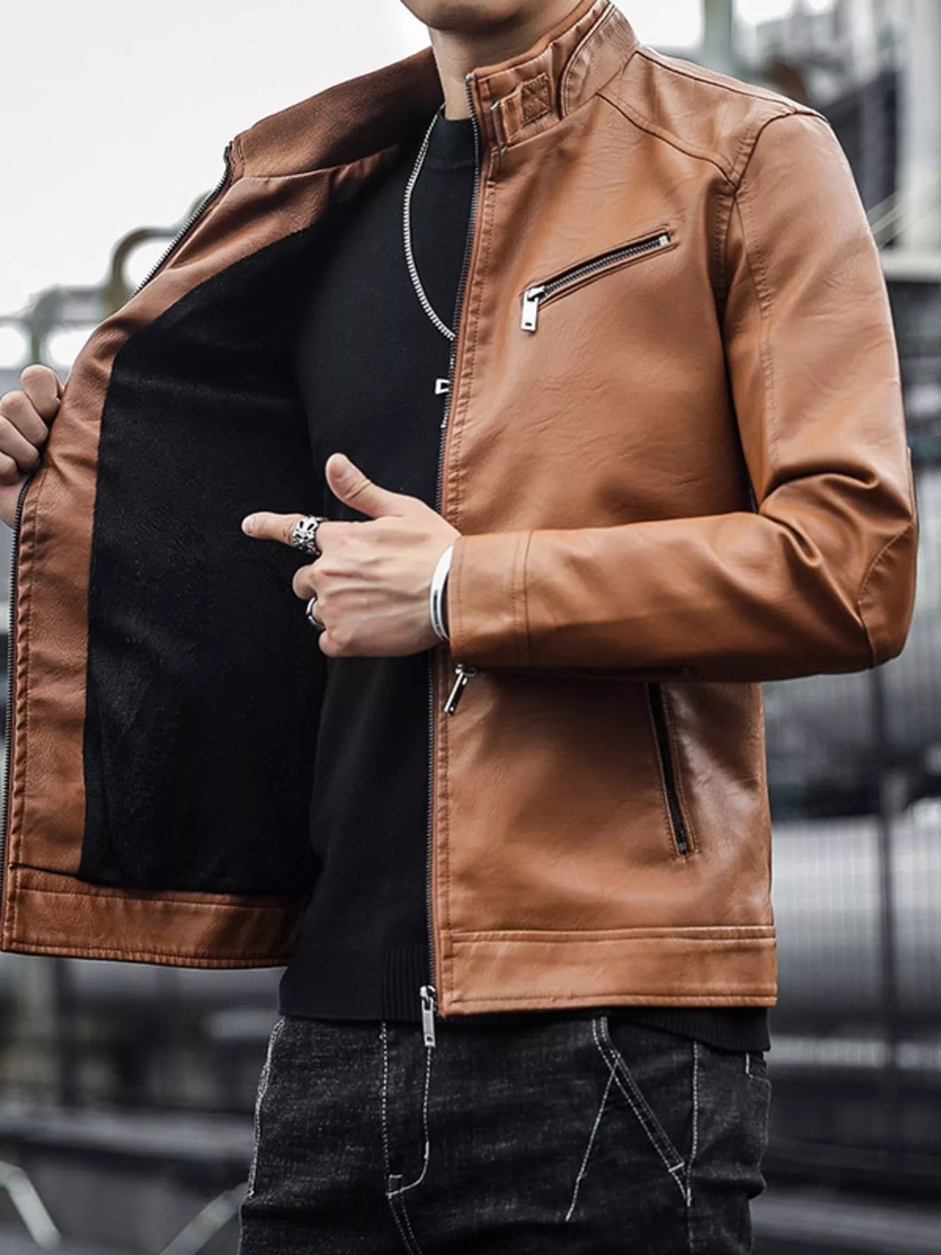 Men's Zip - Up Long Sleeve Jacket (S–5XL) – Everyday Utility, Inclusive Comfort - My Wear Clothing Co