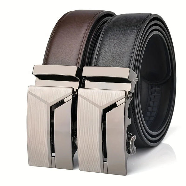 My Wear Men's PU Leather Belt – Soft, Stylish & Effortlessly Adjustable - My Wear Clothing Co