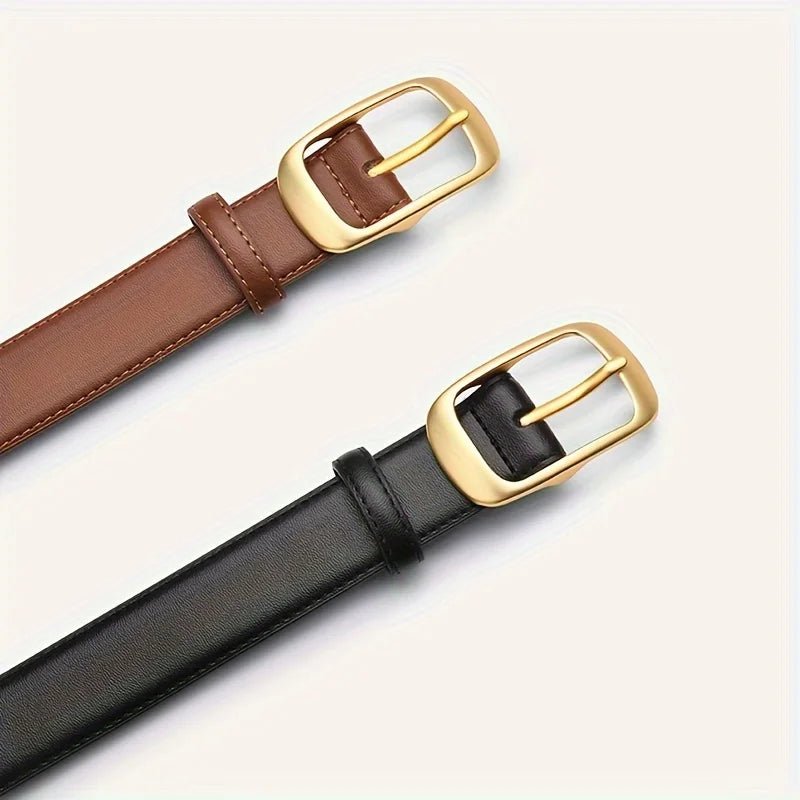 My Wear PU Leather Belt – Sleek Style with Alloy Pin Buckle - My Wear Clothing Co