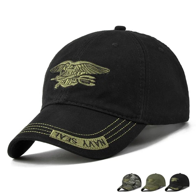 Seal Embroidered Camouflage Baseball Cap – USA Army - Inspired Snapback for Men - My Wear Clothing Co