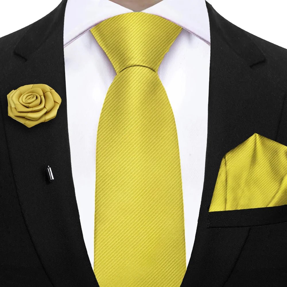 Simplicity Men's Tie Set – Solid, Sharp, Ready to Roll - My Wear Clothing Co