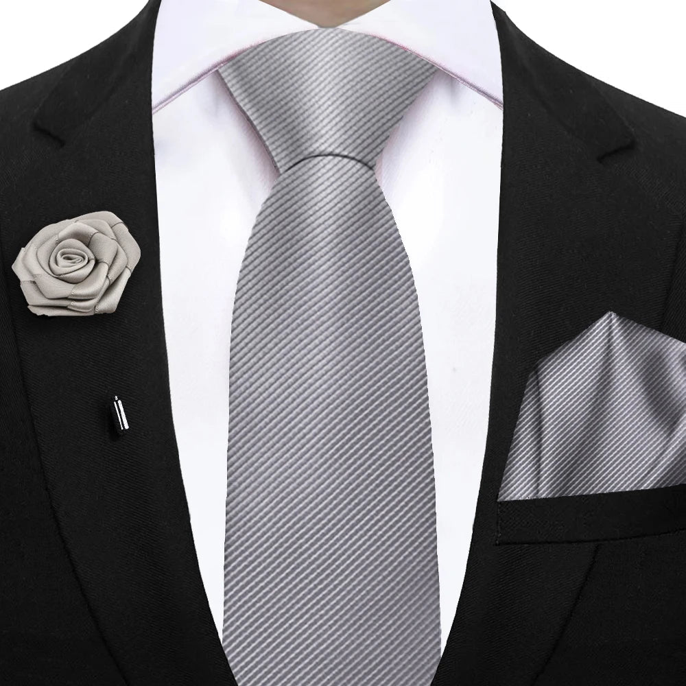 Simplicity Men's Tie Set – Solid, Sharp, Ready to Roll - My Wear Clothing Co