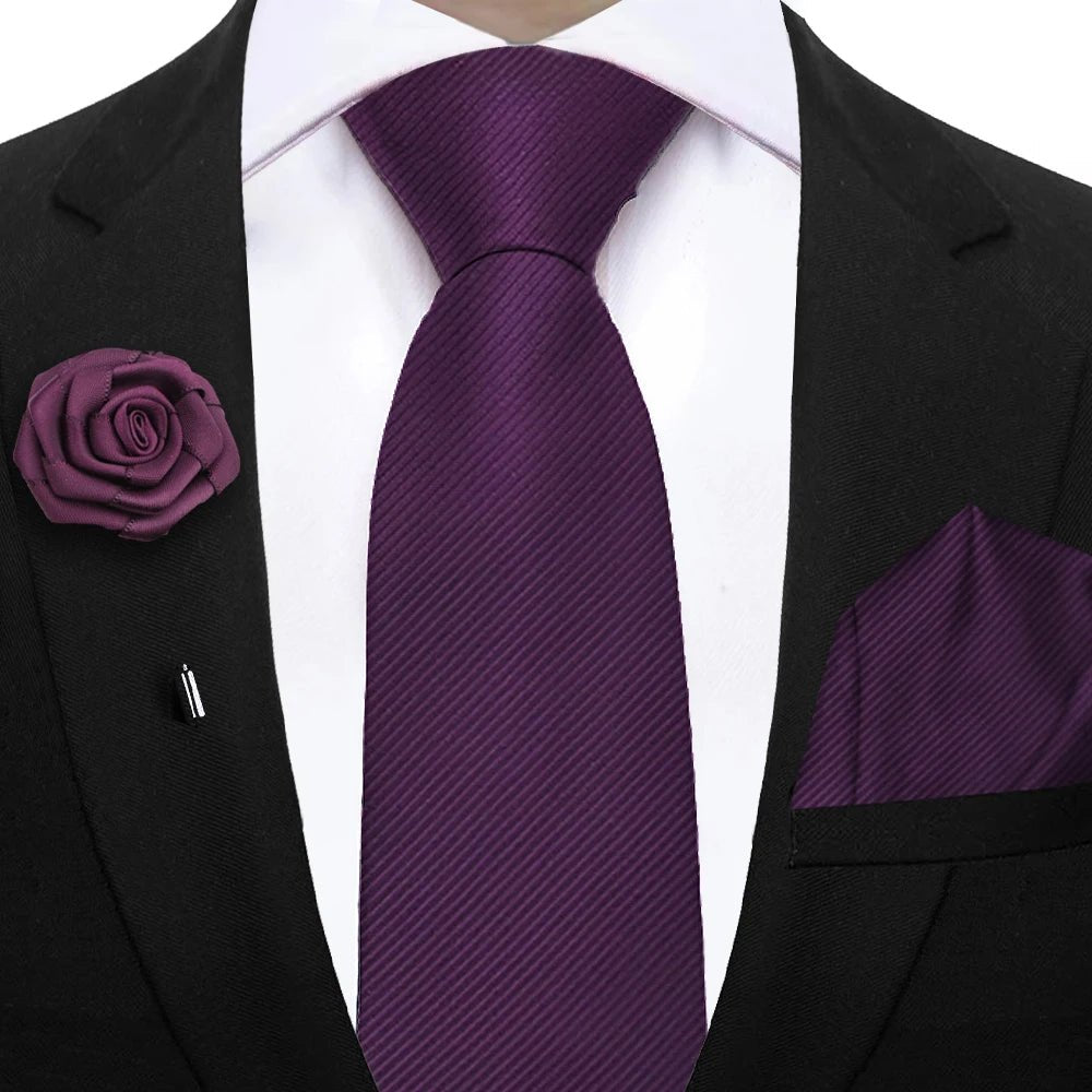 Simplicity Men's Tie Set – Solid, Sharp, Ready to Roll - My Wear Clothing Co