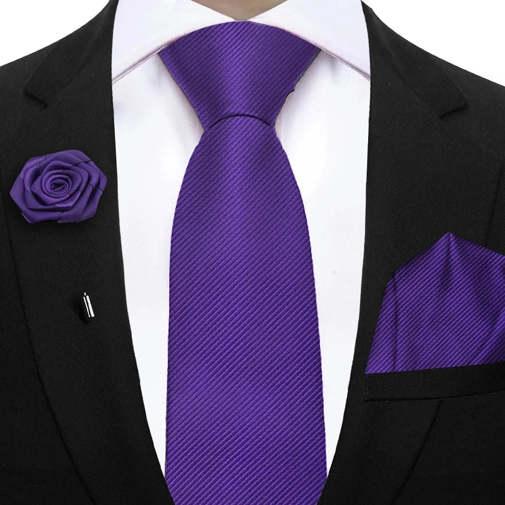 Simplicity Men's Tie Set – Solid, Sharp, Ready to Roll - My Wear Clothing Co