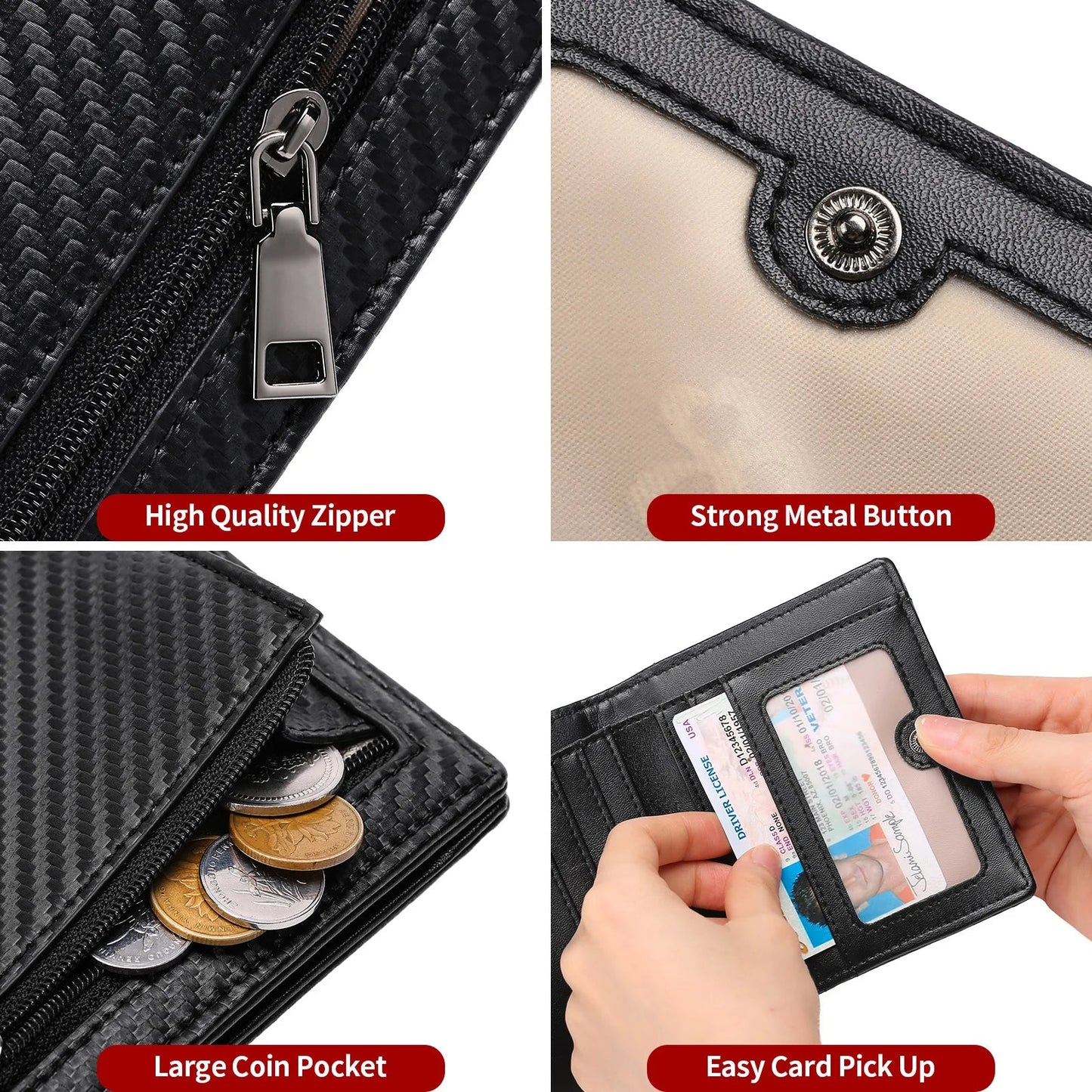 Slim Leather Wallet for Men – RFID - Ready, Urban - Classic - My Wear Clothing Co