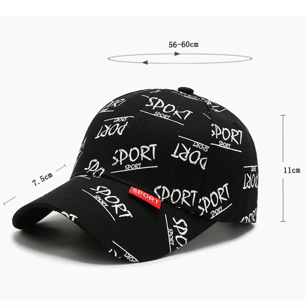 Sport Print Baseball Cap – My Wear - My Wear Clothing Co