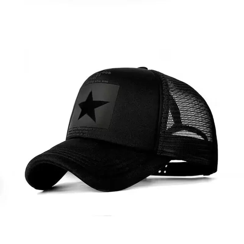Star Design Snapback Mesh Hat – Hip Hop Edition - My Wear Clothing Co